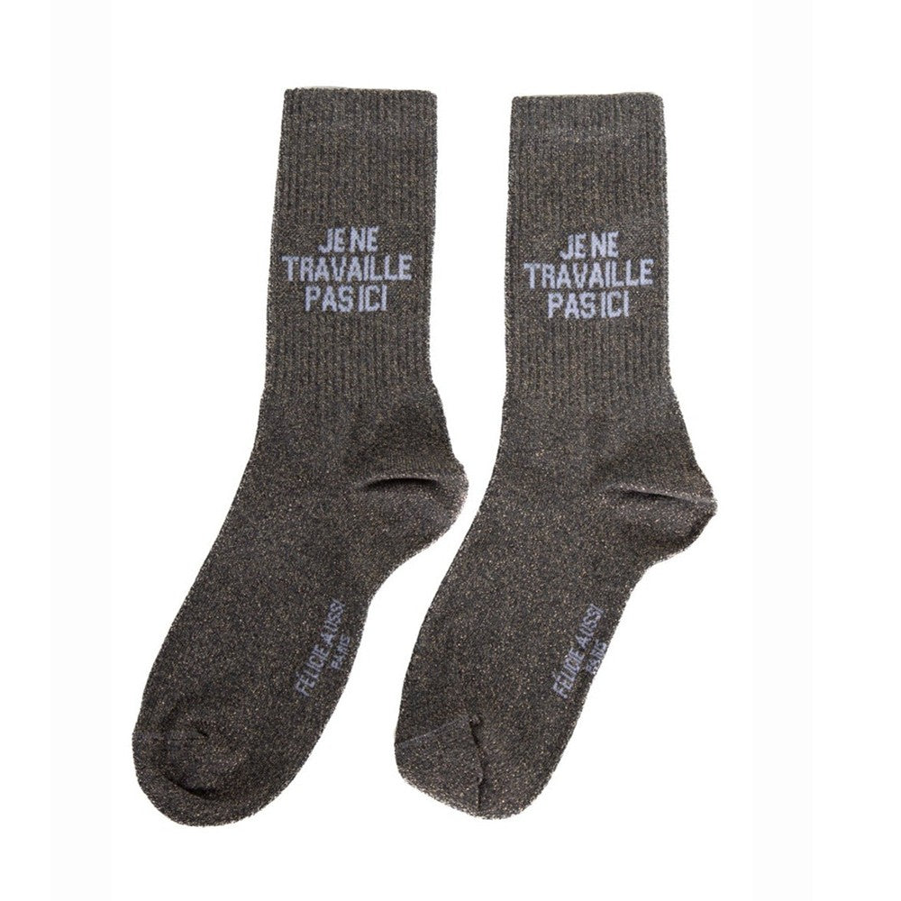 Message Glitter Socks