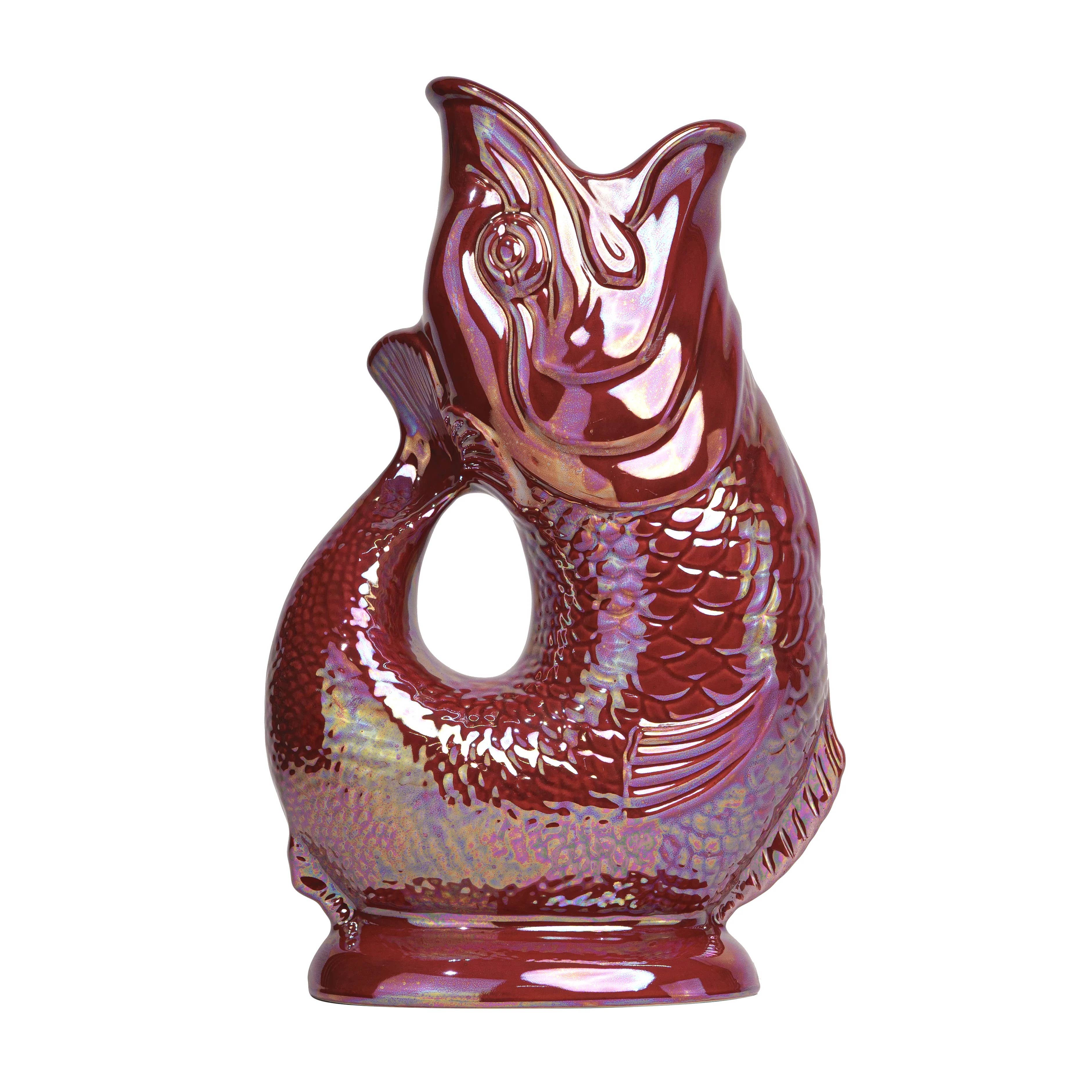 Cranberry Lustre Gluggle Jug – The Original Gluggle Jug Factory