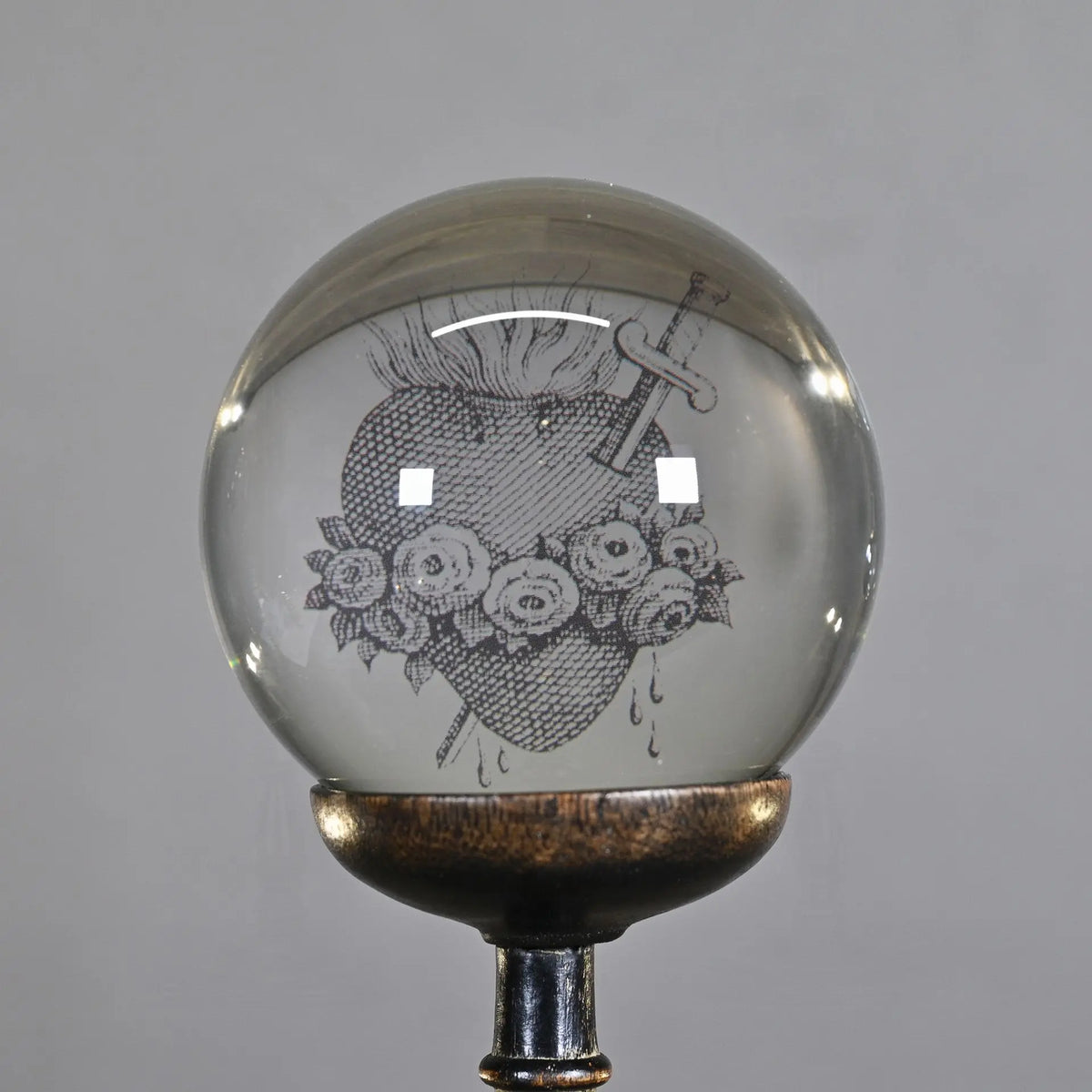 Crystal Sphere on Napoleon III Pedestal – Ateliers Davoy | French ...