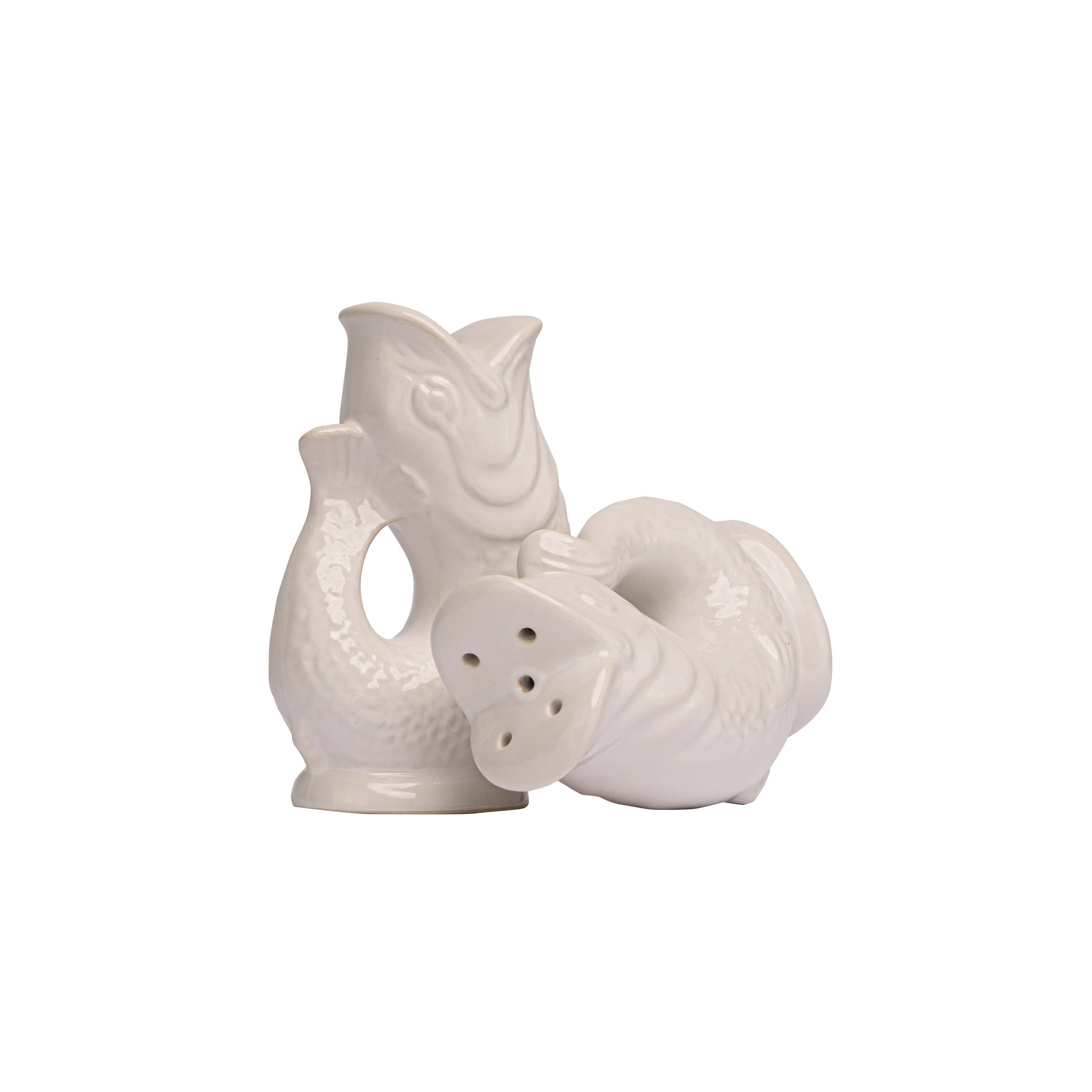 Gluggle Salt & Pepper Shakers – White – The Original Gluggle Jug Factory