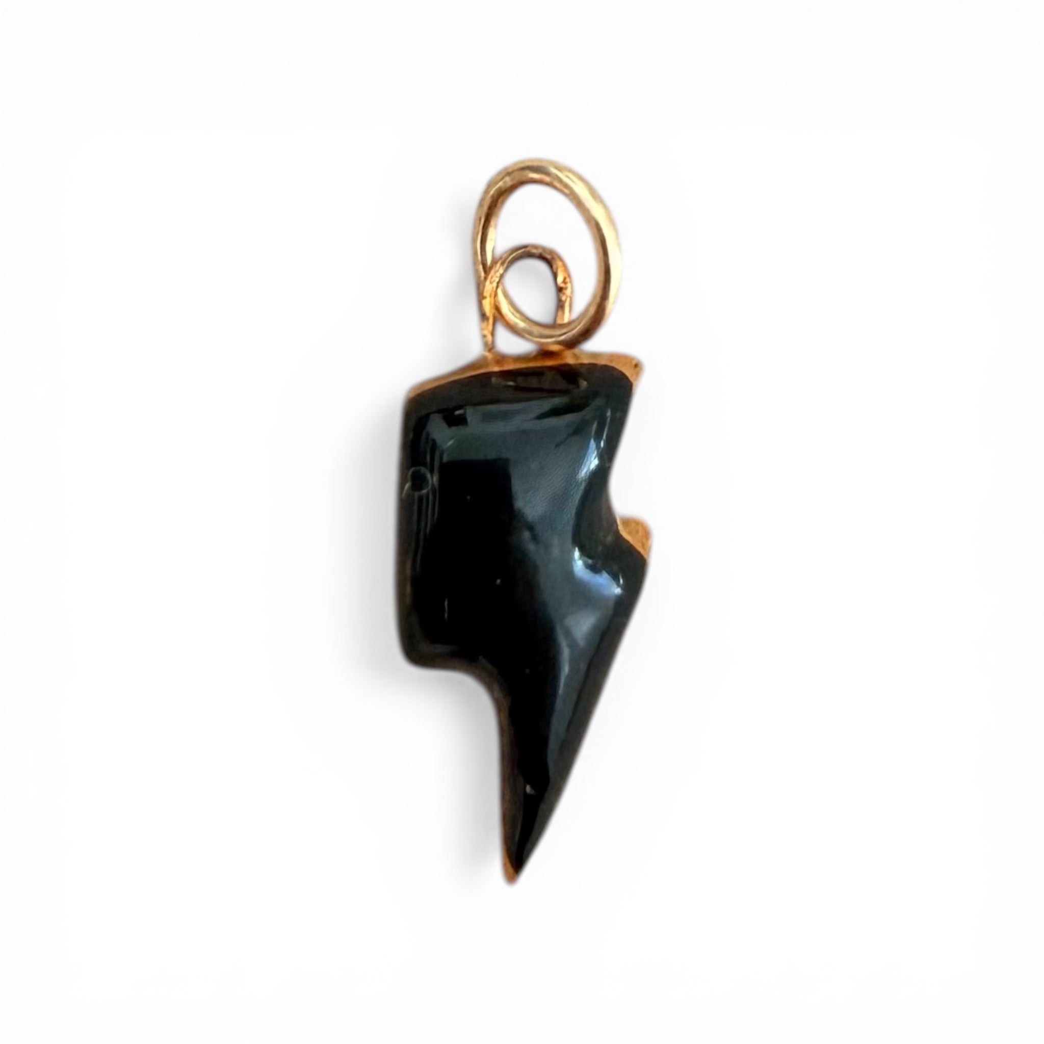 Lightning Bolt Charm Black – Shá Parlé