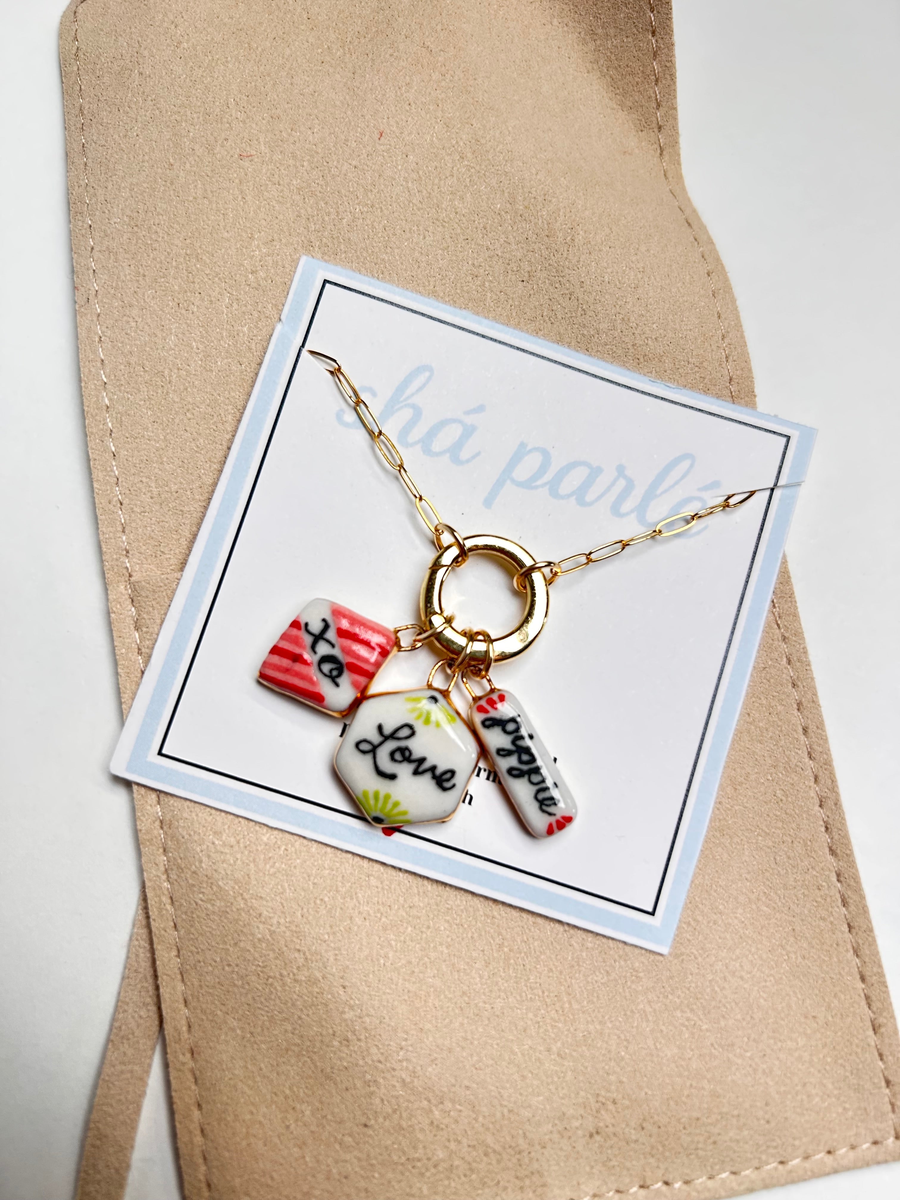 Paperclip Chain with Charm Holder – Shá Parlé