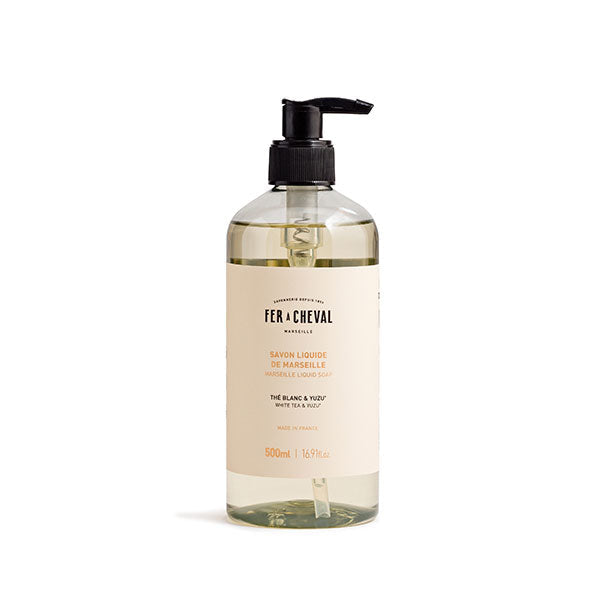 Perfumed Marseille Liquid Soap White Tea & Yuzu – Fer à Cheval