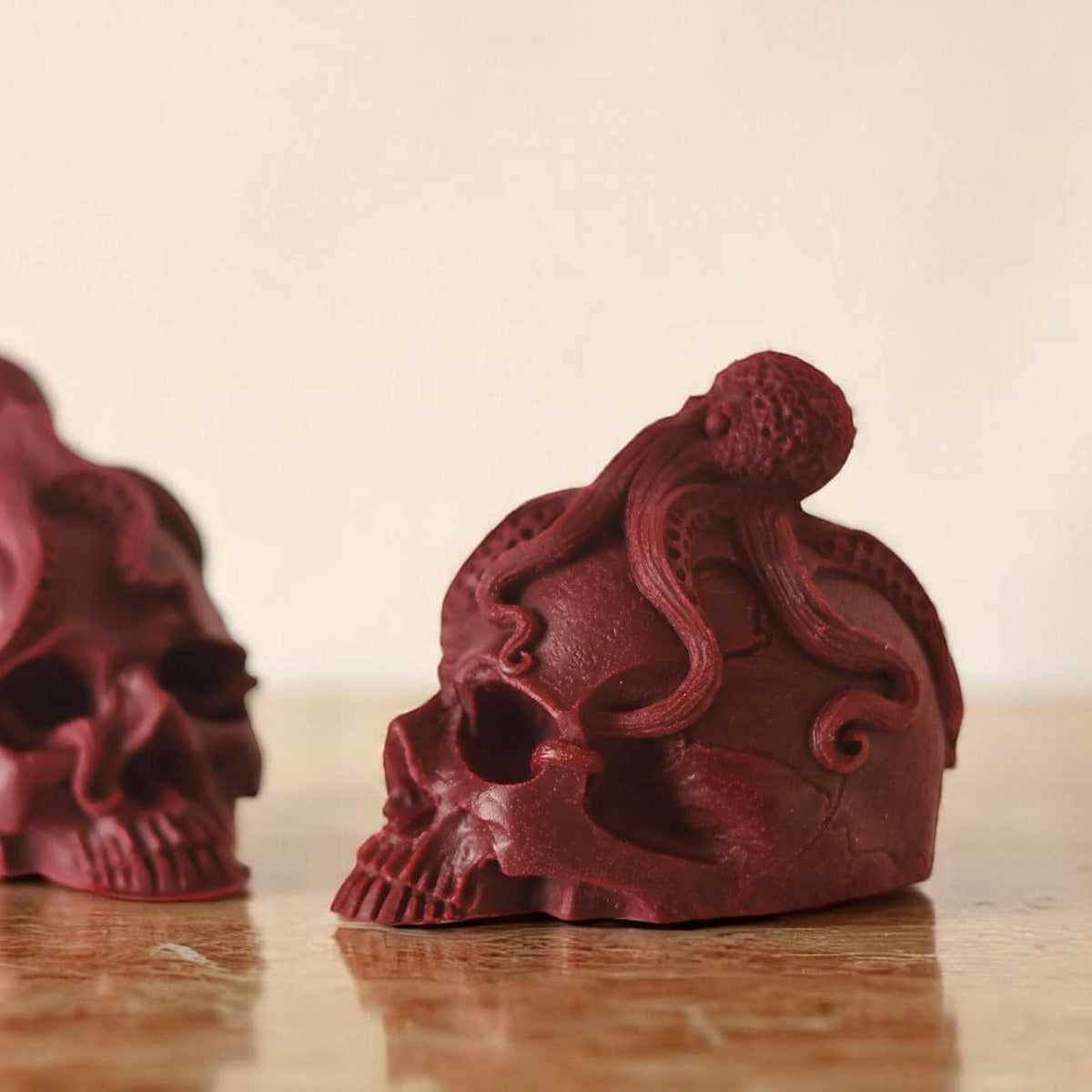 Skull with Octopus Candle – Agaboo Candle