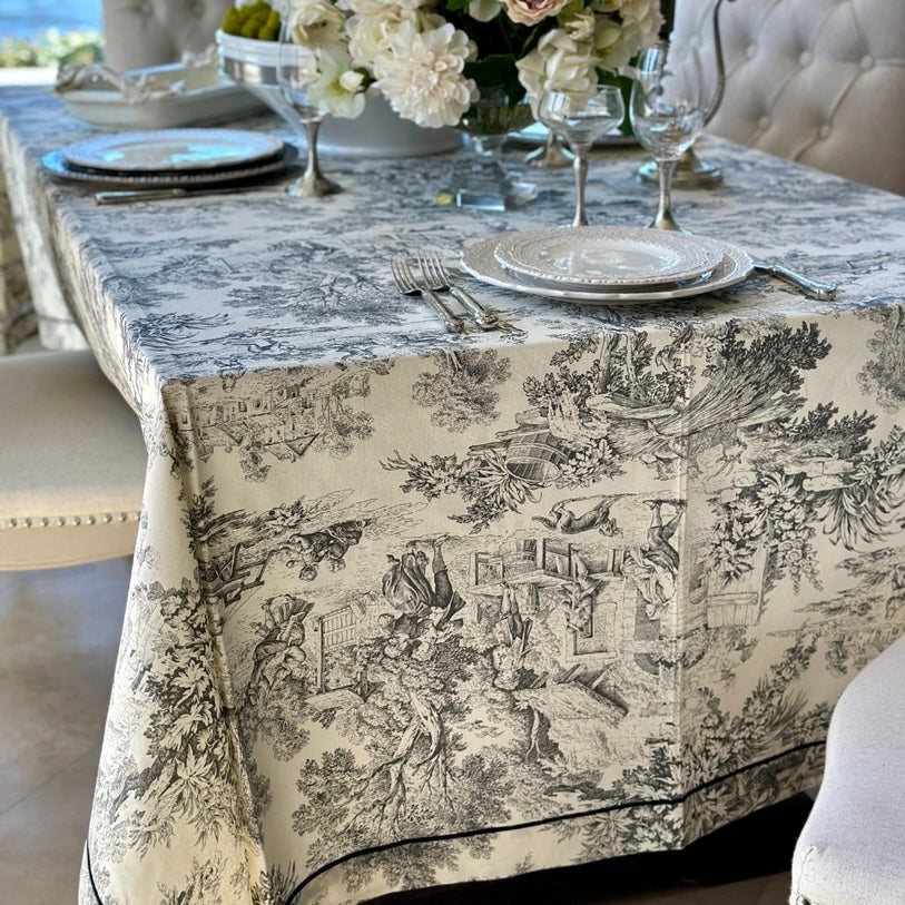 Toile De Jouy Tablecloth