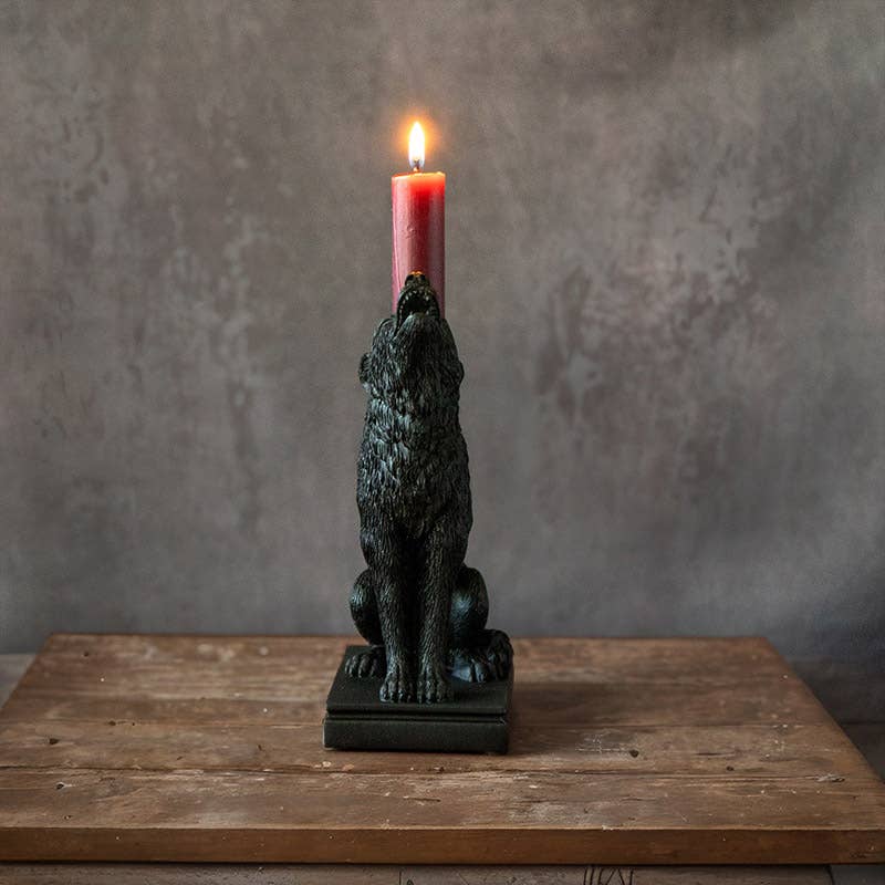 Ululanoctis Wolf Candle Holder – Pacific Trading