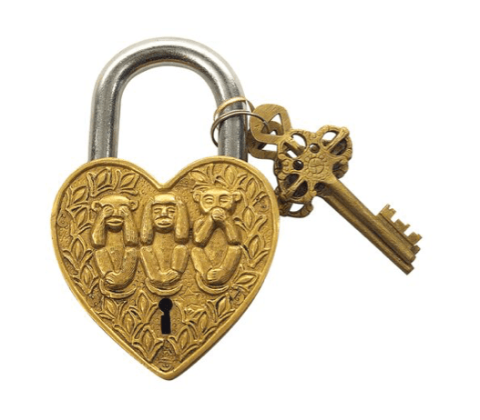 Monkeys of Wisdom Padlock
