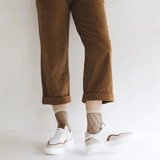 Azulejos Beige Socks