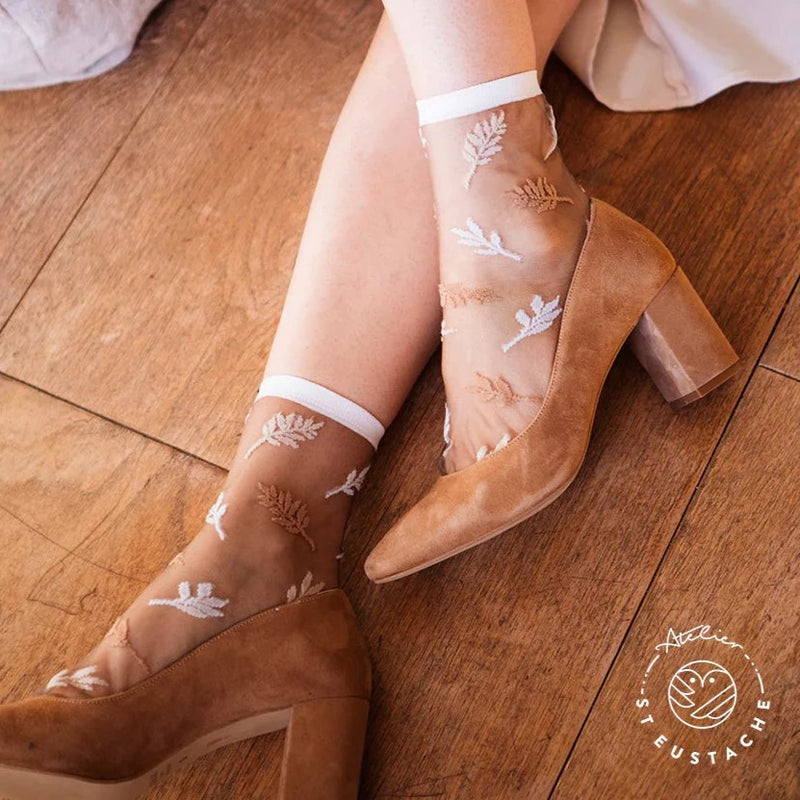 Les Alpes Beige Socks
