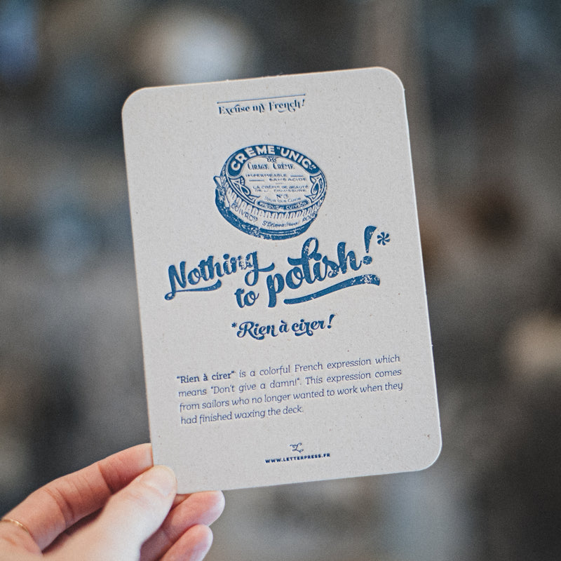 Excuse My French! Greeting Cards