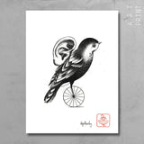 Monocycle Bird by Topsiturby